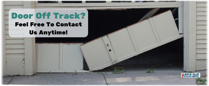 Garage Door Off-Track in Lewisville, TX